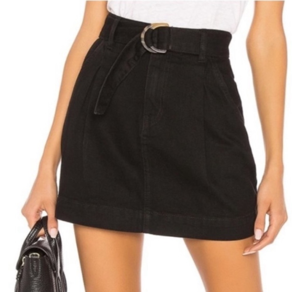 NWT Free People Jade Blake Denim Belted Skirt